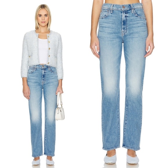 NWT Mother The Ditcher Zip Flood Jeans in Love On The Beat sz 26 - Picture 2 of 9